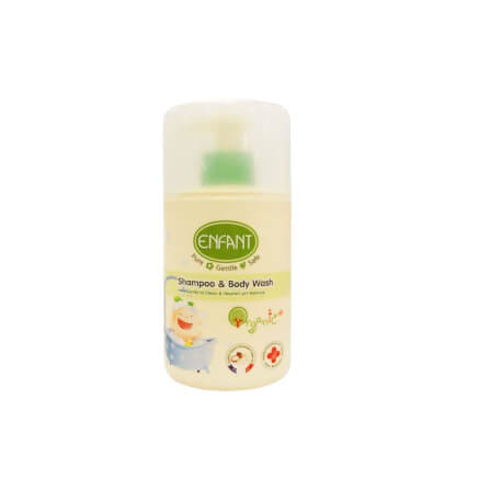 เจลอาบน้ำและสระผม อองฟองต์ สูตรอ่อนโยน 2in1 Organic Plus 300ml. Enfant	 		 		_0